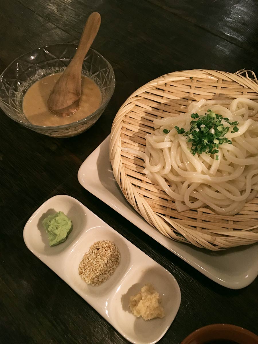 best restaurants bangkok japanese food hanazen sesame udon noodles the food quest