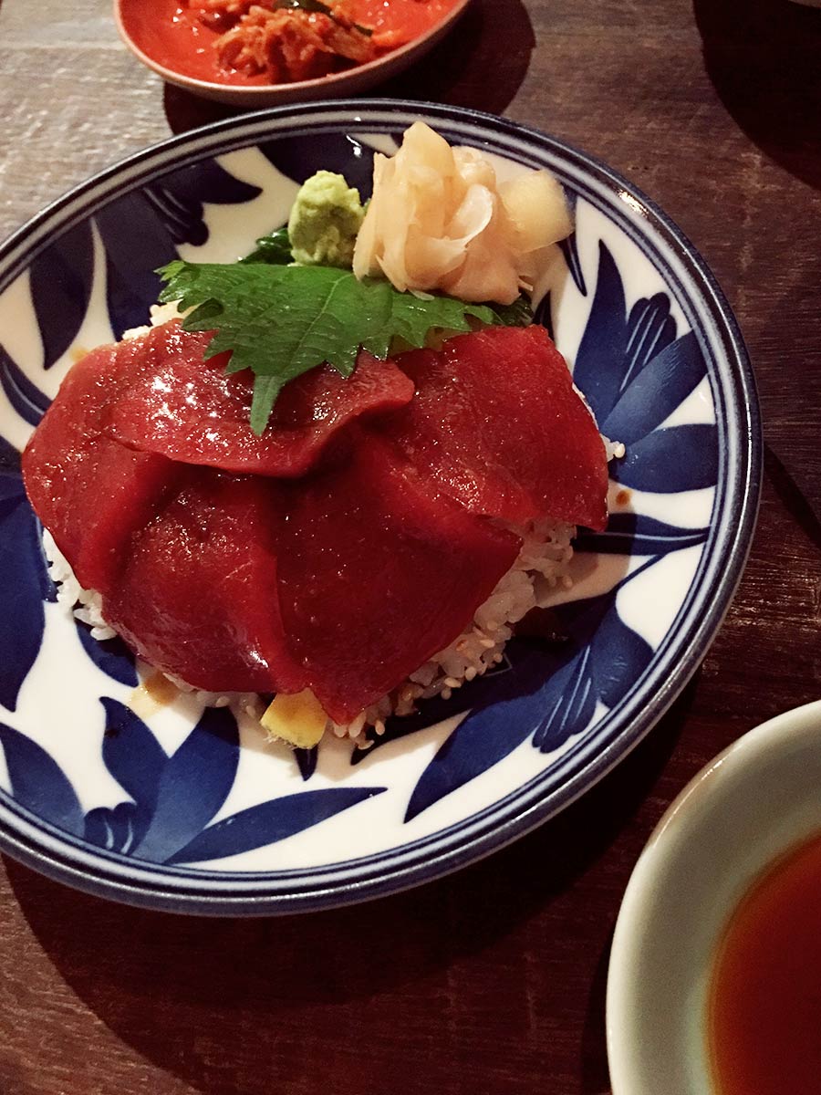 best restaurants bangkok japanese food hanazen tuna sashimi rice bowl the food quest