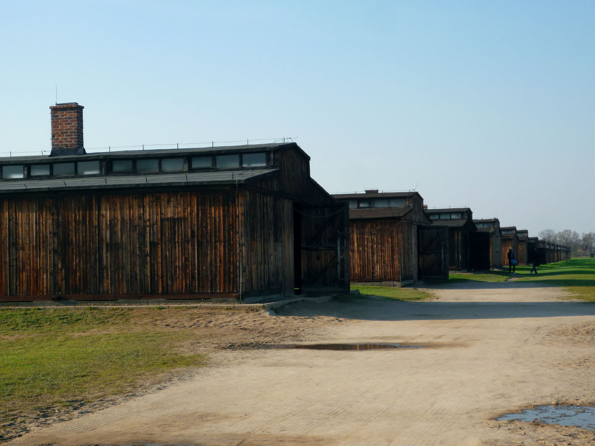 wooden barracks at auschwitz birkneau