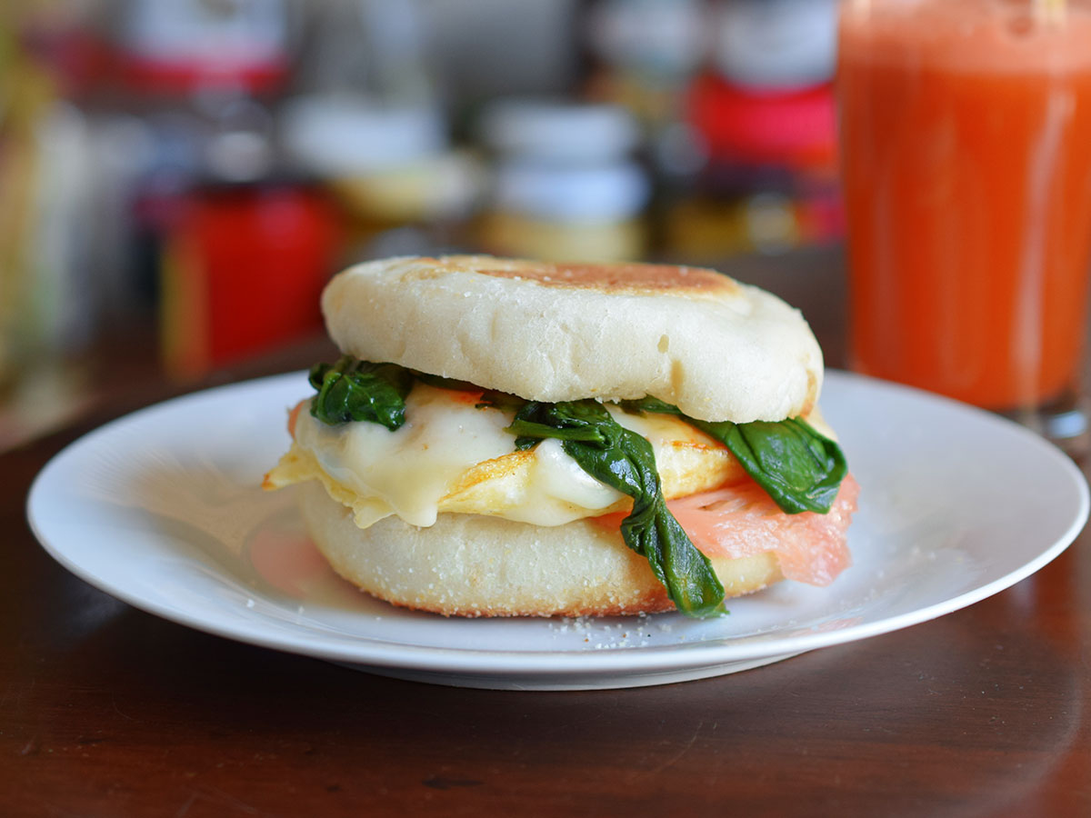 smoked salmon egg sandwich the food quest